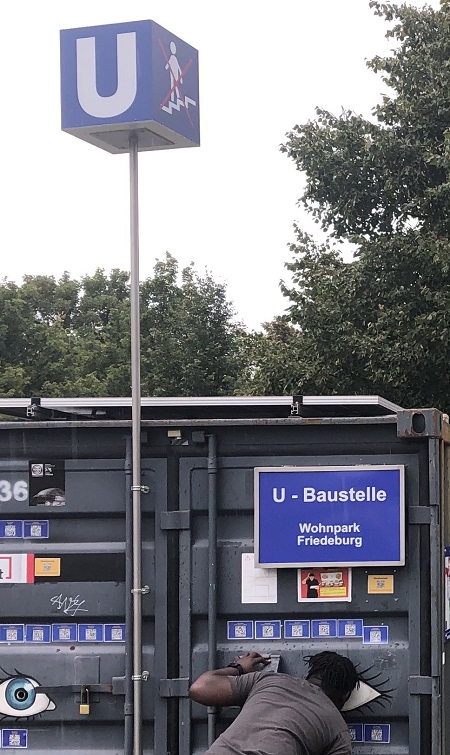 U – Bahn -Baustelle am Wohnpark Friedeburg vom  Fr. 05.  bis Mo. 22. September 2025